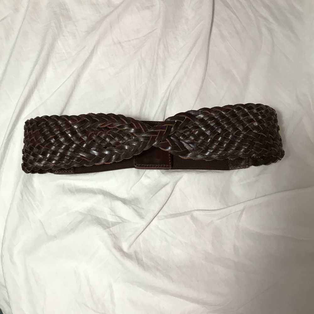 Black braided belt NWOT